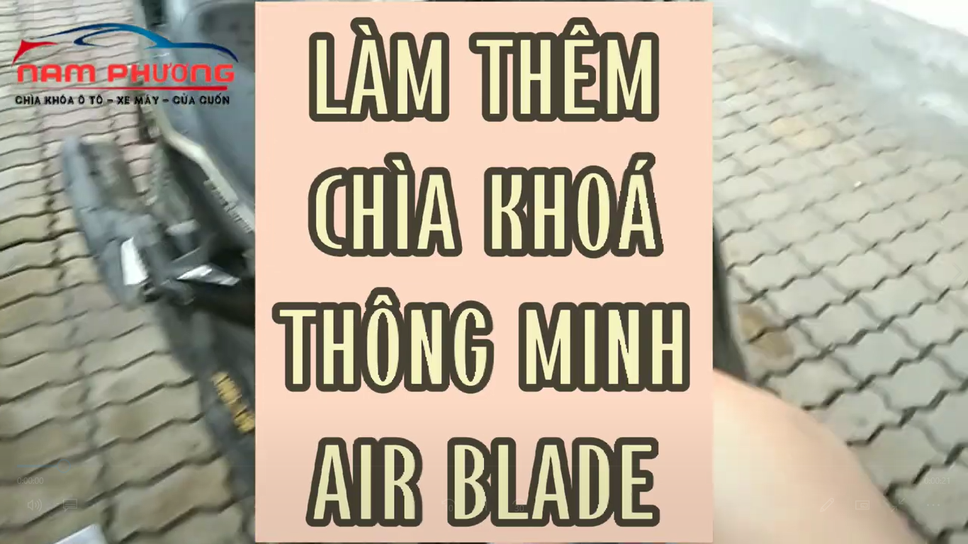 Làm thêm chìa khoá thông minh xe máy Air Blade