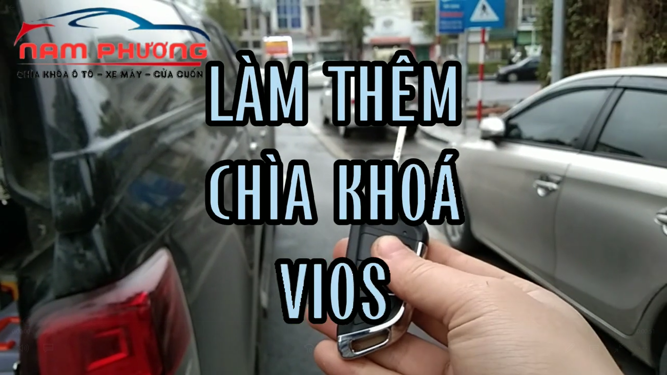 Làm thêm chìa khoá Toyota Vios Hạ Long