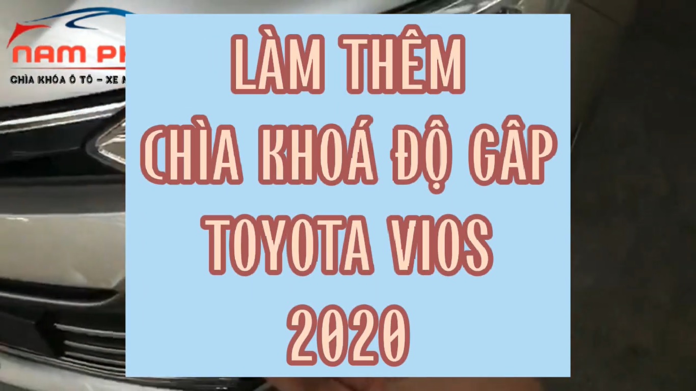 Quá trình làm chìa khoá gập Vios 2020 bệnh viện Cẩm Phả - Làm chìa khóa ô tô-Làm khóa cửa cuốn