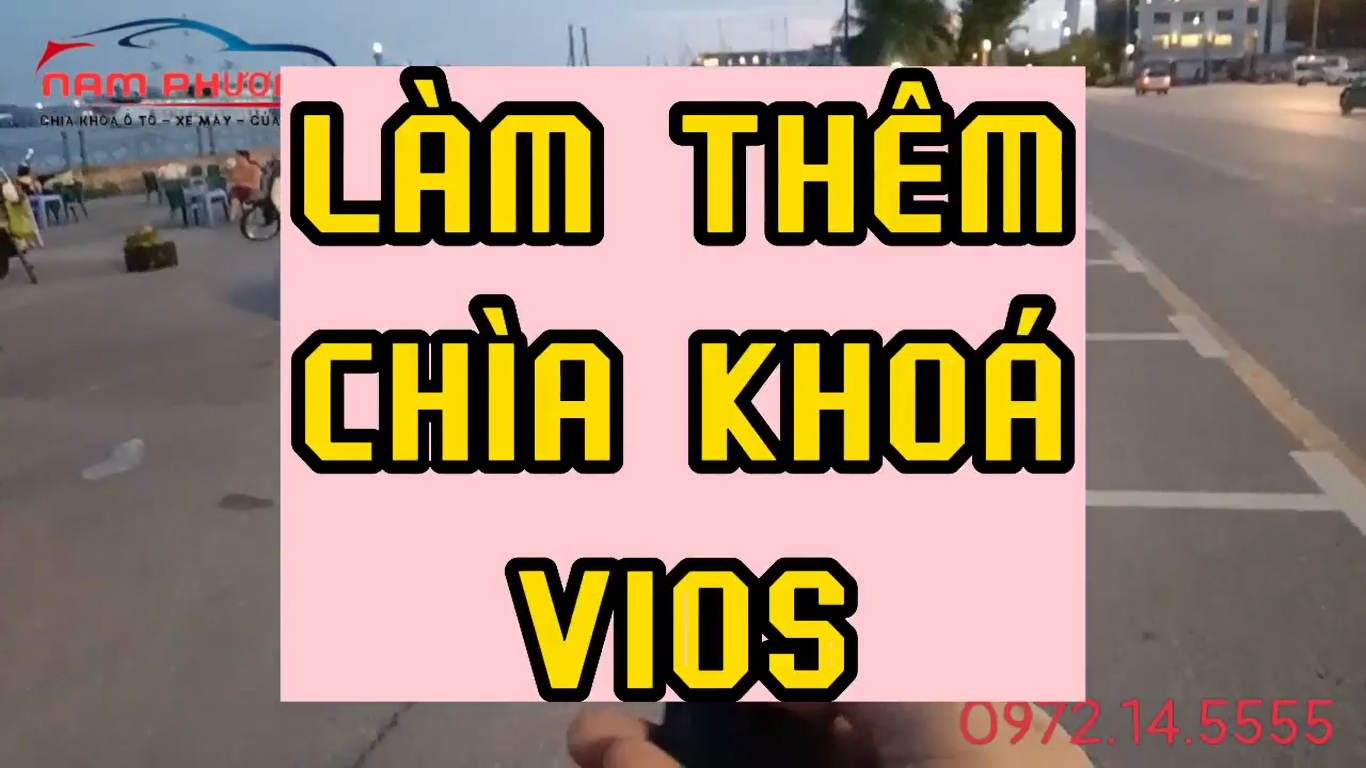 Làm chìa khóa ô tô độ gập Vios tại Hạ Long | Làm chìa khóa ô tô tại Hạ Long|Làm khóa cửa cuốn tại Hạ Long