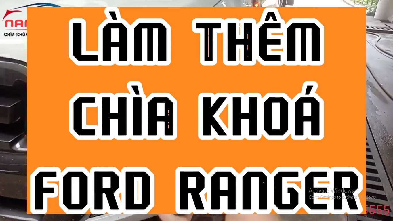 Làm chìa khóa Ford Ranger ở Cẩm Phả | Làm điều khiển ô tô tại Cẩm Phả|Làm điều khiển cửa cuốn tại Cẩm Phả