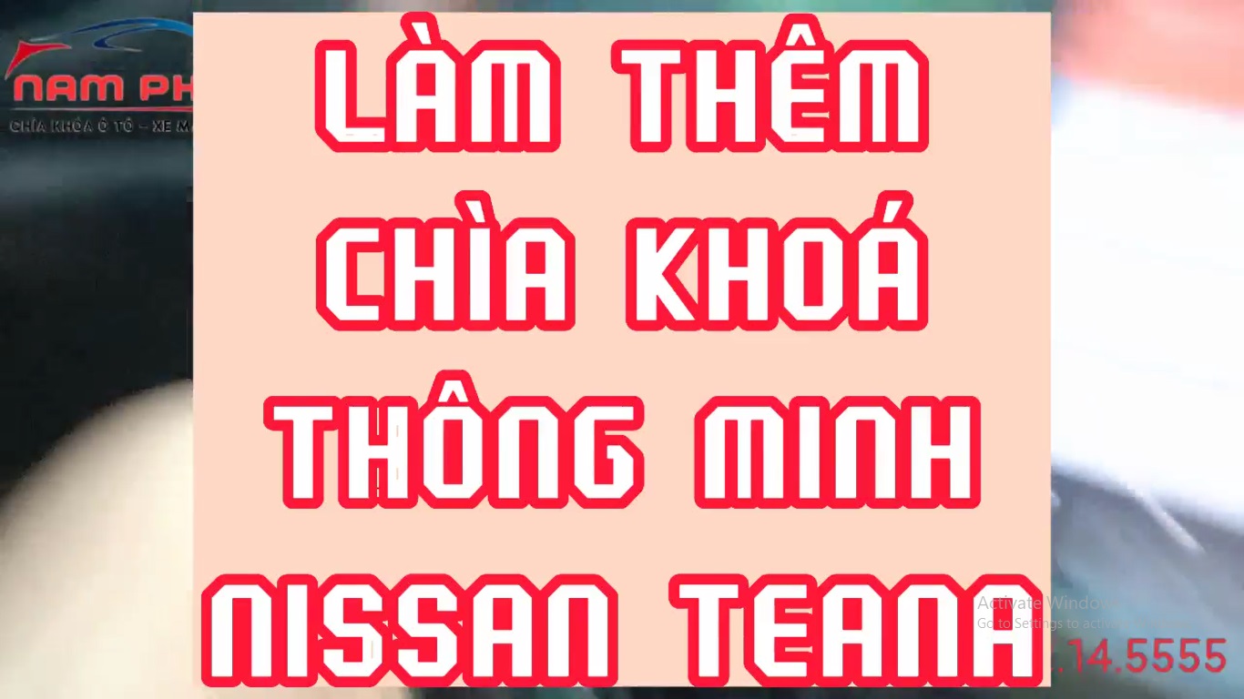 Làm thêm chìa khoá thông minh #Nissan_Teana tại Hạ Long | Làm chìa khóa ô tô ở Hoành Bồ|Làm khóa cửa cuốn ở Hoành Bồ